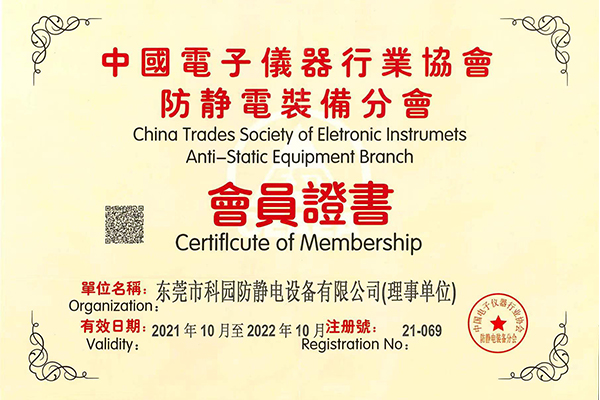 Membership certificate